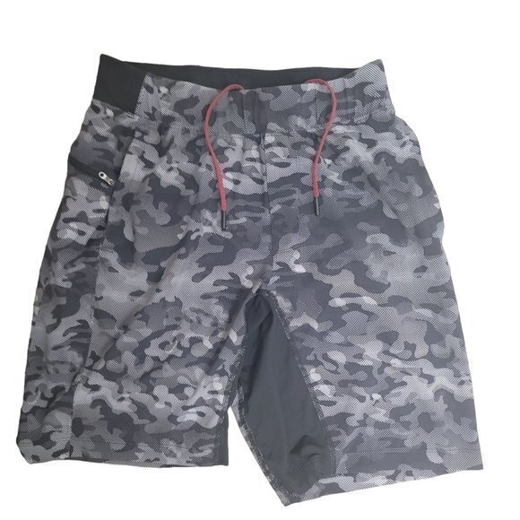 Lululemon Mens Size Small Black‎ Camo Shorts - Picture 1 of 8